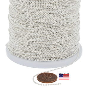 1 piede di catena a palline in argento sterling da 1,2 mm (SS12MMBC)