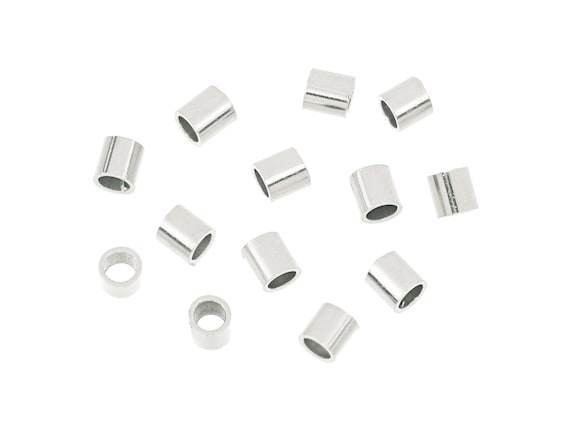 Sterling Silver Crimp Beads 2x2mm - 20 Pcs (SS4005117)