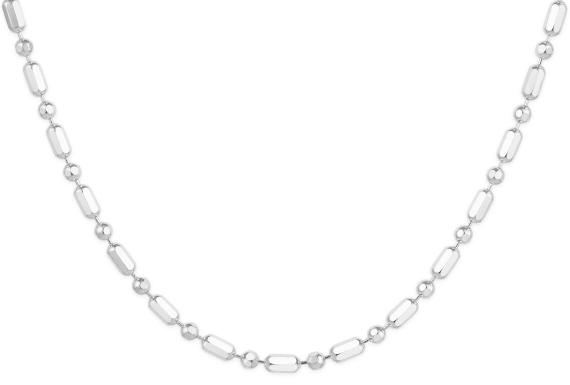 Sterling Silver 2.25mm D/C Alt Ball Necklace 14-18 Inch Length 1 Pc. SSN100146 - Etsy Sterling Silver 2.25mm D/C Alt Ball Necklace 14-18 Inch Length 1 Pc. SSN100146 - Etsy