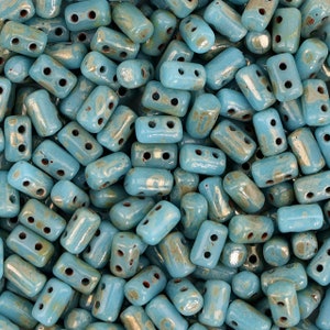 Matubo Rulla™ Pressed Beads - Turquoise Blue Picasso(CH2200057)