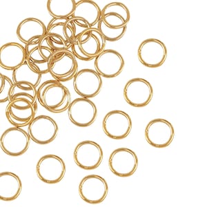 5 Pc 7 mm 20 Gauge 14K Gold Filled Closed Jump Rings (GF20GCJR07)