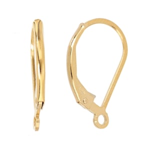 Levier en or 14 carats avec anneau (GF4003702) Prix par paire
