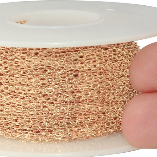 14k Gold Filled Chain by the Foot BAR LINK Necklace Chain Etsy