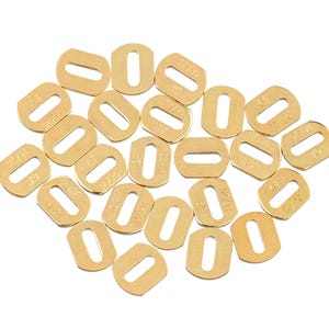 5 Pcs Bag of 4.2x3.3 mm 14K Gold Filled Quality Tags (GF4001QT) image 3