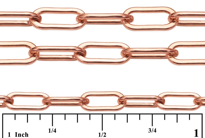 2.6x5.9 Mm 14K Rose Gold Filled Drawn Flat Bulk Cable Chain RGF2505F