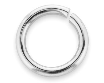 10 Pcs 6 mm 20g Silver Open Jump Rings (SS20GOJR06)