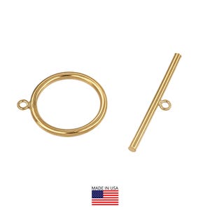 1 zestaw woreczków z zapięciami zaciskowymi ze złota 14K o średnicy 20 mm (GF4004003)