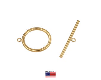 1 Set Bag of 20 mm 14K Gold Filled Toggle Clasp (GF4004003)