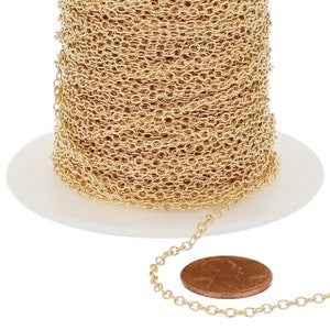 1 Foot of 2x2.5mm 14K Gold Filled Cable Chain (GF1813)