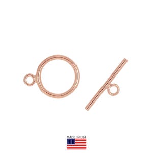 1 conjunto de 11 mm de ouro rosa 14K preenchido com alavanca (RGF400402)