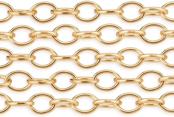 1.4x2.2 mm 14K Gold Filled Bulk Cable Chain GF916 Priced Per Foot