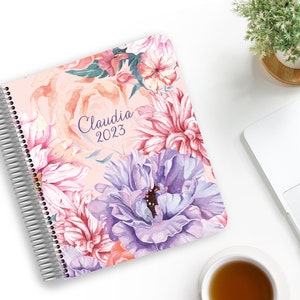 2024 Weekly Planner - Daily Planner - Monthly Planner - Claudia Pink Purple Florals - 12 Months - Whistle & Birch 2023/24 Financial Planner
