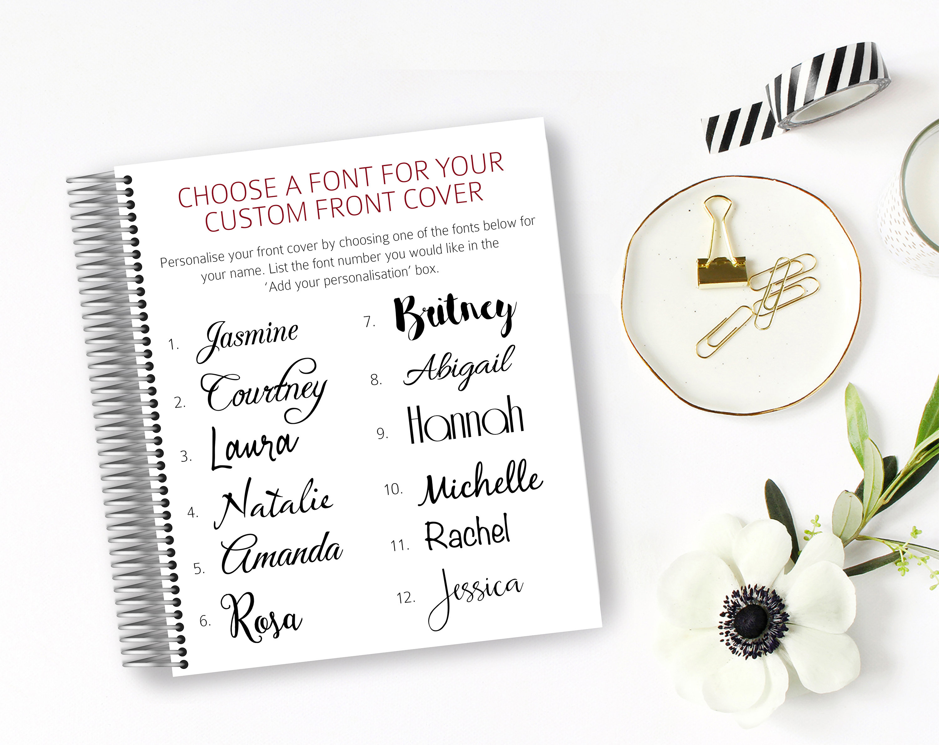 Spiral Notebook Classic A5 A4 Sized Spiral Notebook Choose Etsy