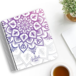 2024 Weekly Planner - Daily Planner - Monthly Planner - Juliet Purple Ombre Mandala - 12 Months - Whistle & Birch 2023/24 Financial Planner