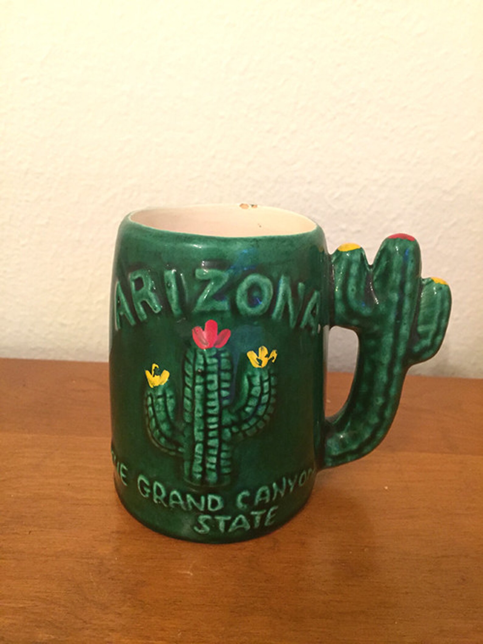 Arizona Souvenir Cactus Mug Succulent Planter The Grand Etsy