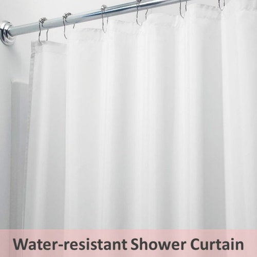 Linen Shower Curtain Detachable, Cloth Shower Curtain Liner With Magnets In Japan
