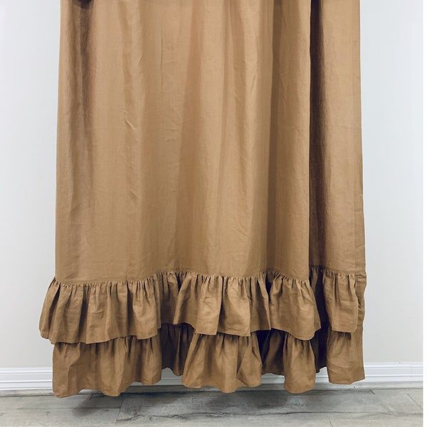 Tan Shower Curtain Etsy