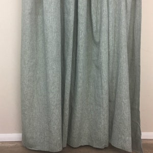 Chambray Olive Green Linen Shower Curtain Chambray Weave - Etsy