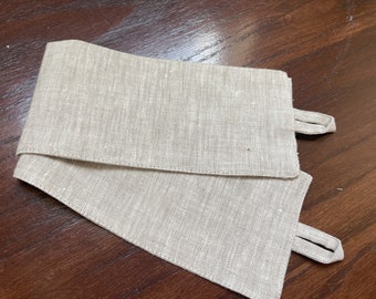 Natural Linen Curtain Tie Backs, Not Sold Separately