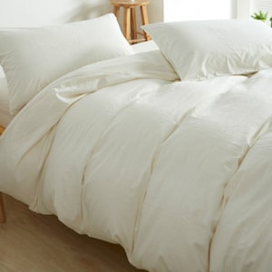 Soft white cotton duvet cover，Off White duvet cover, Pima Cotton 300TC Sateen Weave Duvet Cover Set, luxury cotton duvet cover set