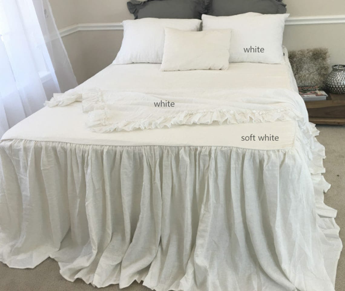 Soft White Bedspread off White Bedspread off White Bedding Etsy