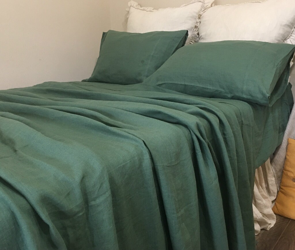 Dark green cheap bed sheets