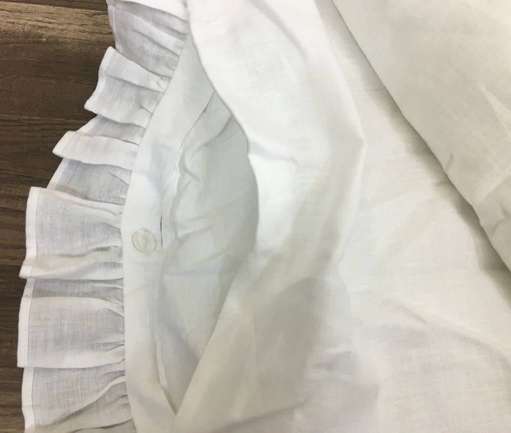 Baby Comforter ruffle border removable padding baby duvet | Etsy