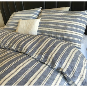 Wallace Cotton - Purity Stripe Organic Cotton Duvet Set - King