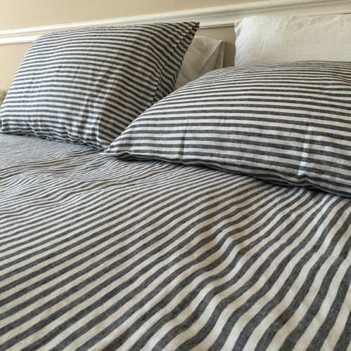 The Pillow Collection Maaike Striped Bedding Sham Navy King/20 x 36 The Pillow Collection Maaike Striped Bedding Sham Navy King/20 x 36