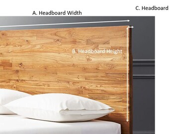 Headboard Slipcover Natural Linen, Custom Made Linen Headboard