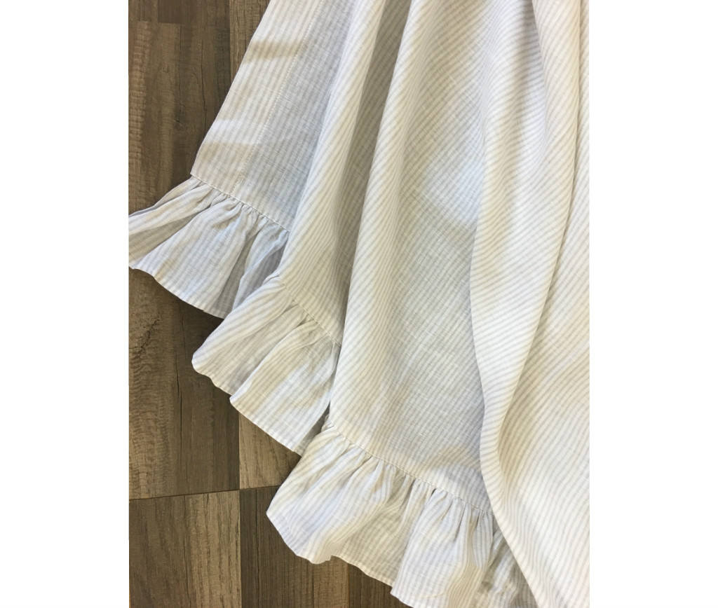 Linen Shower Curtain with Ruffle Hem 72x72 72x85 72x94 | Etsy