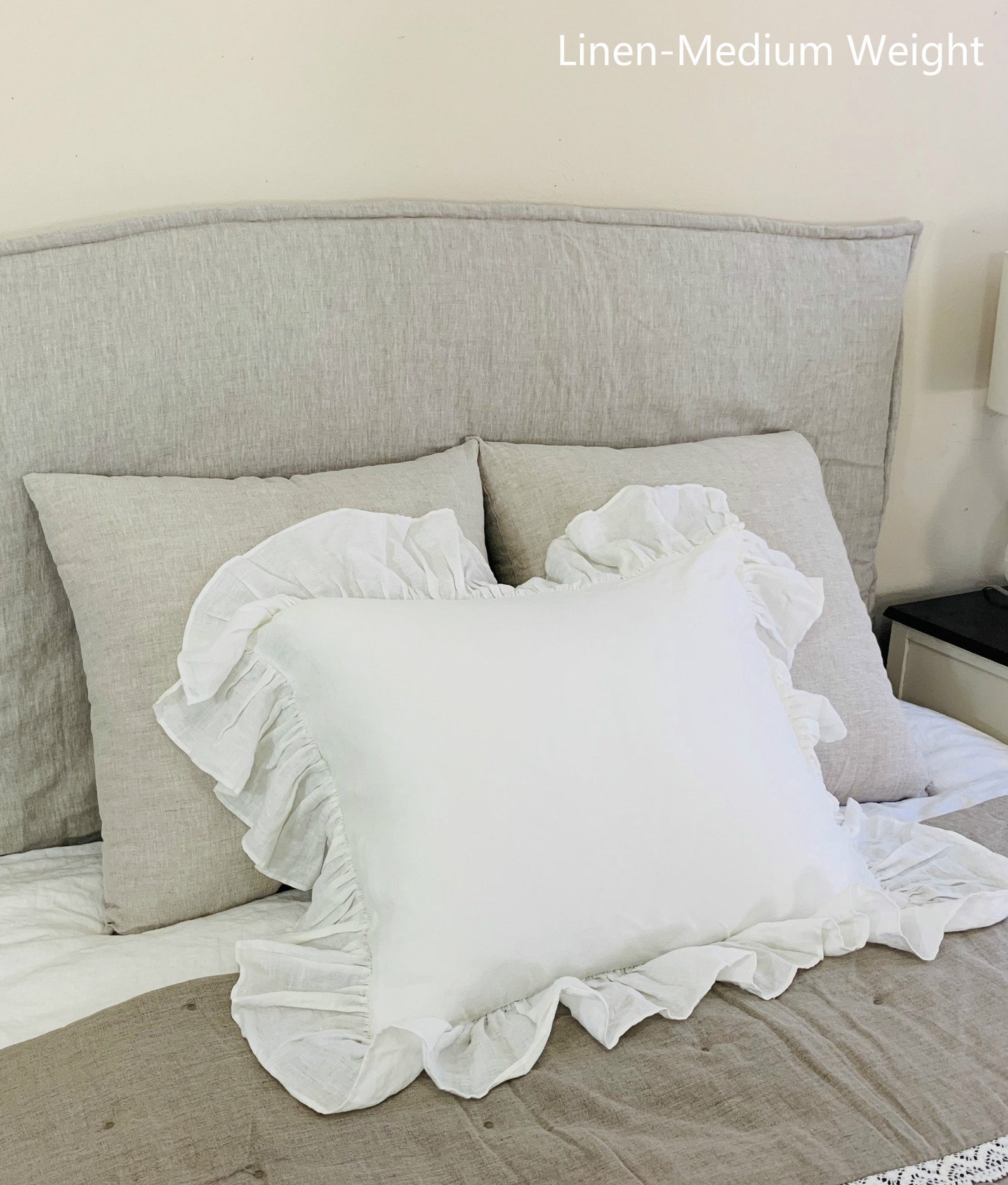 Headboard Slipcover Natural Linen Custom Made Linen Headboard Etsy