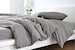 Medium Grey linen duvet cover, linen duvet cover, grey linen duvet cover, queen duvet cover, king duvet cover, linen bedding 