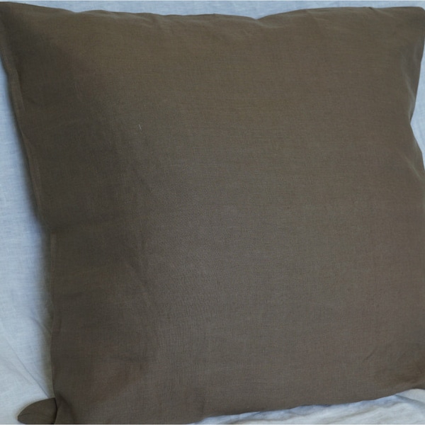 Brown Pillow Sham Etsy