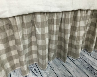 Buffalo Check Bed Skirt Country Bed 