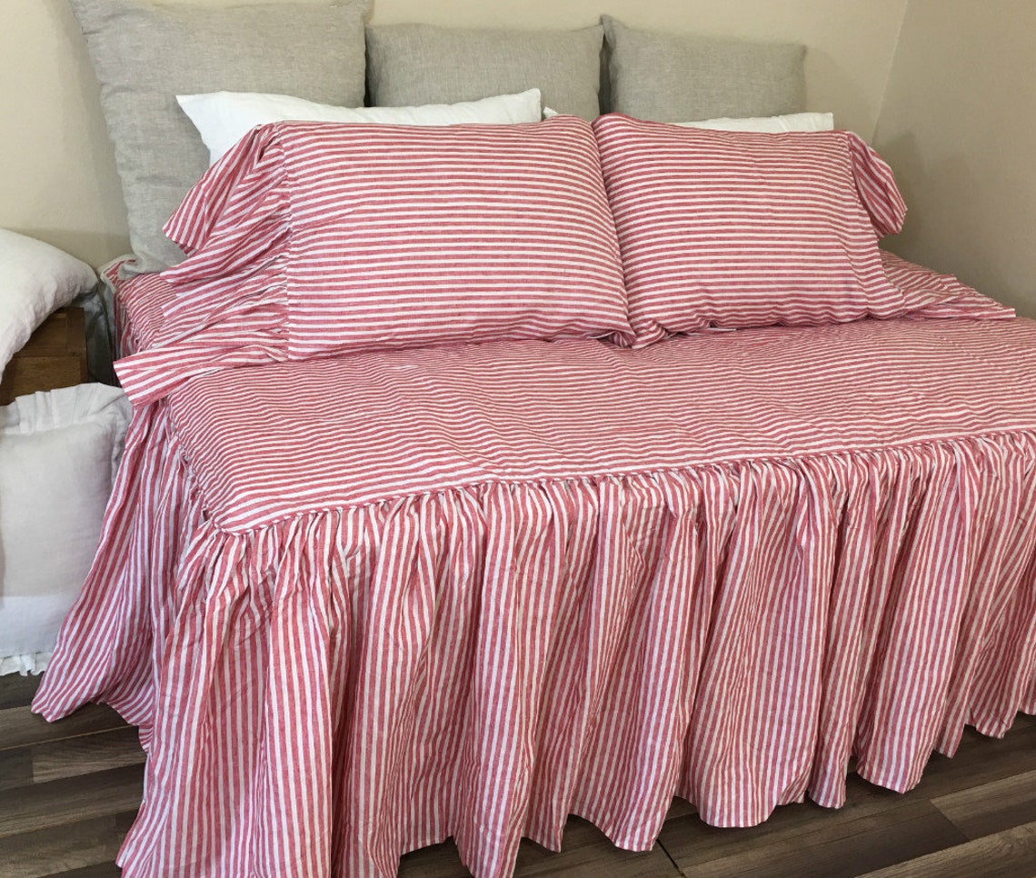 Day Bed Cover Natural Linen Daybed Bedding Fitted Daybed Etsy