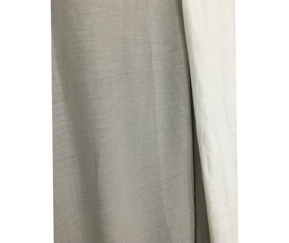 Stone Grey Shower Curtain Light Gray Natural Linen Shower Etsy