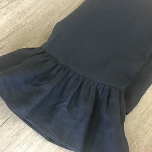 Linen Towel with Ruffles, Linen Face Towel, Linen Bath Towel, linen towel set, Ruffle Towels