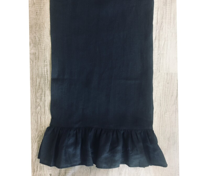 Linen Towel With Ruffles Linen Face Towel Linen Bath Towel Etsy