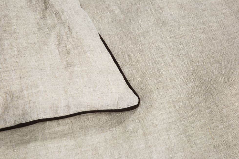 Linen Duvet Cover With Piping Finish White Gray Blue Pink - Etsy Australia