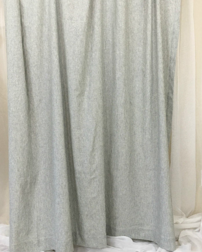 Subtle Black and White Ticking Striped Shower Curtain Etsy