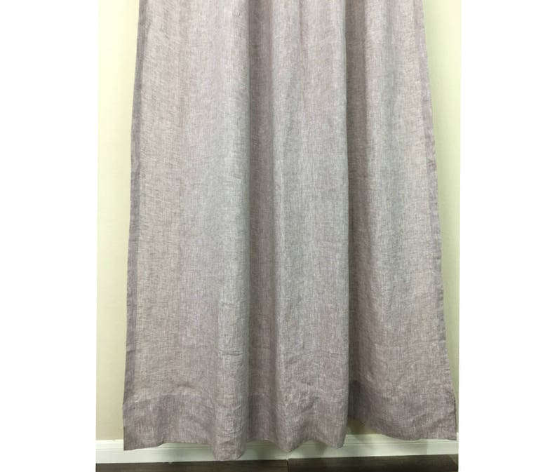 Chambray Raspberry Linen Shower Curtain Mildew Free 72x72 Image 0