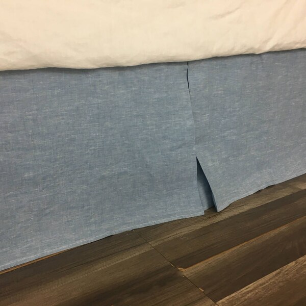 Chambray Bed Skirt Etsy