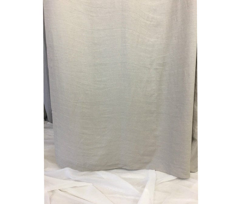 Stone Grey Linen Curtains Custom Curtains Natural Linen - Etsy