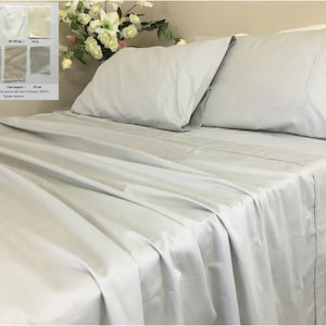 Pima Cotton Bed Sheets,Egyptian cotton long fiber bed sheets set, Sateen Weave