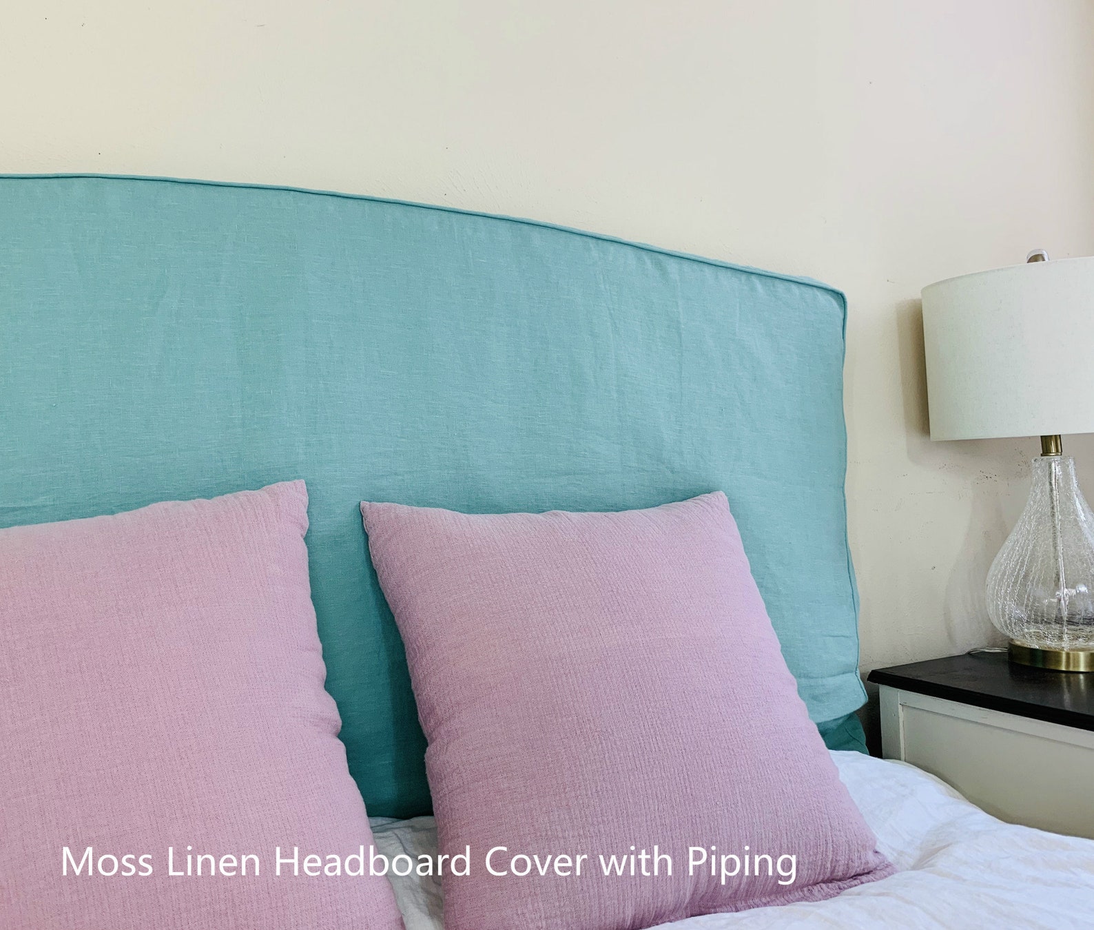 Headboard Slipcover Natural Linen Custom Made Linen Headboard - Etsy UK