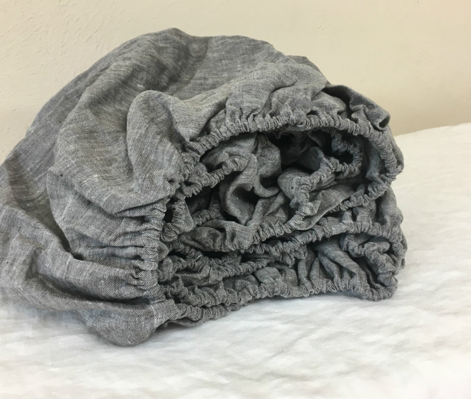 Linen Box Spring Cover, Fits Twin, Full, Queen, King, California King