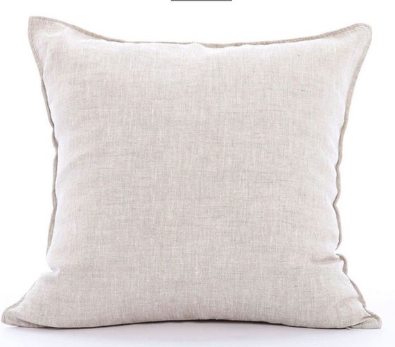 Body Pillow Euro Sham In Natural Linen All Sizes Square Etsy