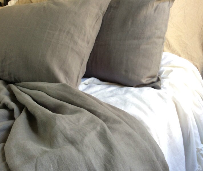 Medium Grey Linen Duvet Cover Linen Duvet Cover Grey Linen Etsy