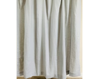 Tenda Doccia Boho Awellife Con Nappe - Cotone E Lino Impermeabile Per